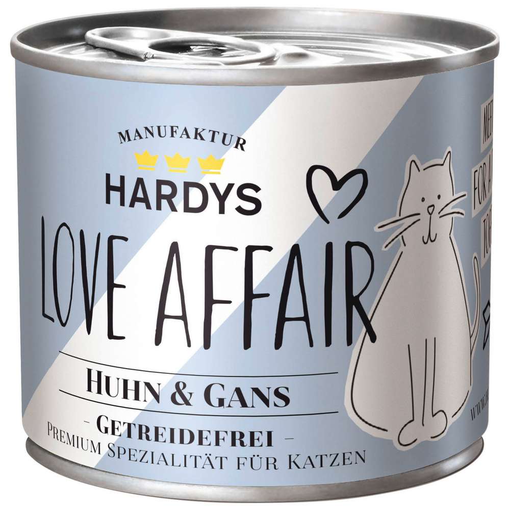 Produktabbildung Hardys Manufaktur Katzen-Nassfutter Love Affair, Huhn/Gans