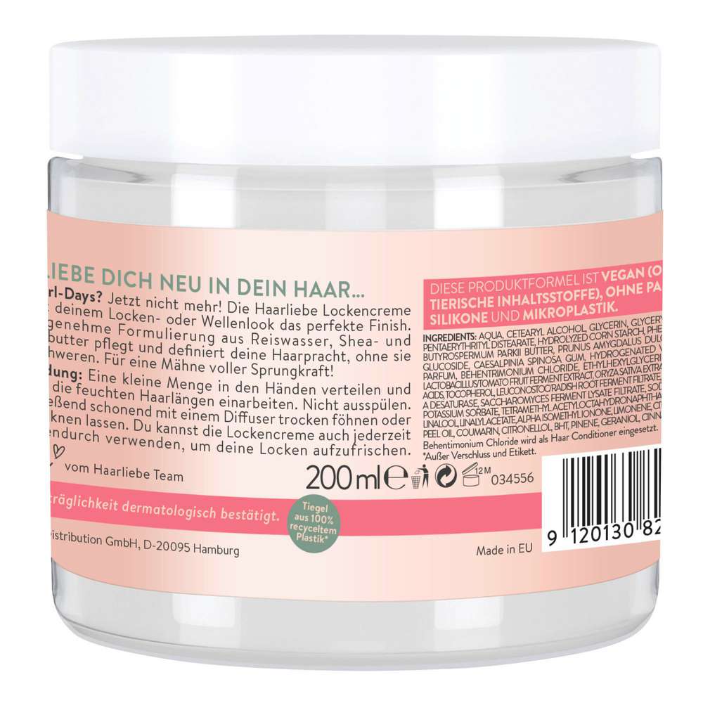 Produktabbildung Haarliebe Lockencreme. Curl & Shine