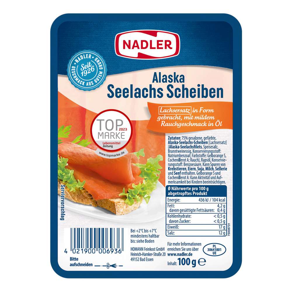 Produktabbildung Nadler Alaska Seelachs Scheiben