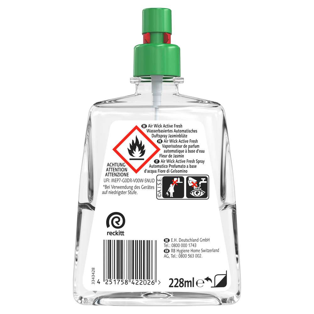 Produktabbildung Air Wick Duftspray Nachfüller 24/7 Activ Fresh, Jasminblüte