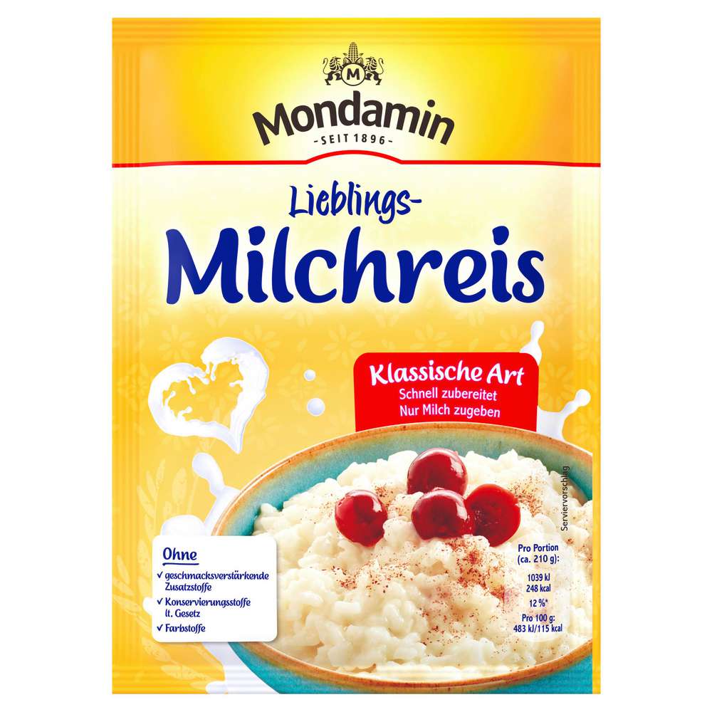 Produktabbildung Mondamin Milchreis Klassische Art