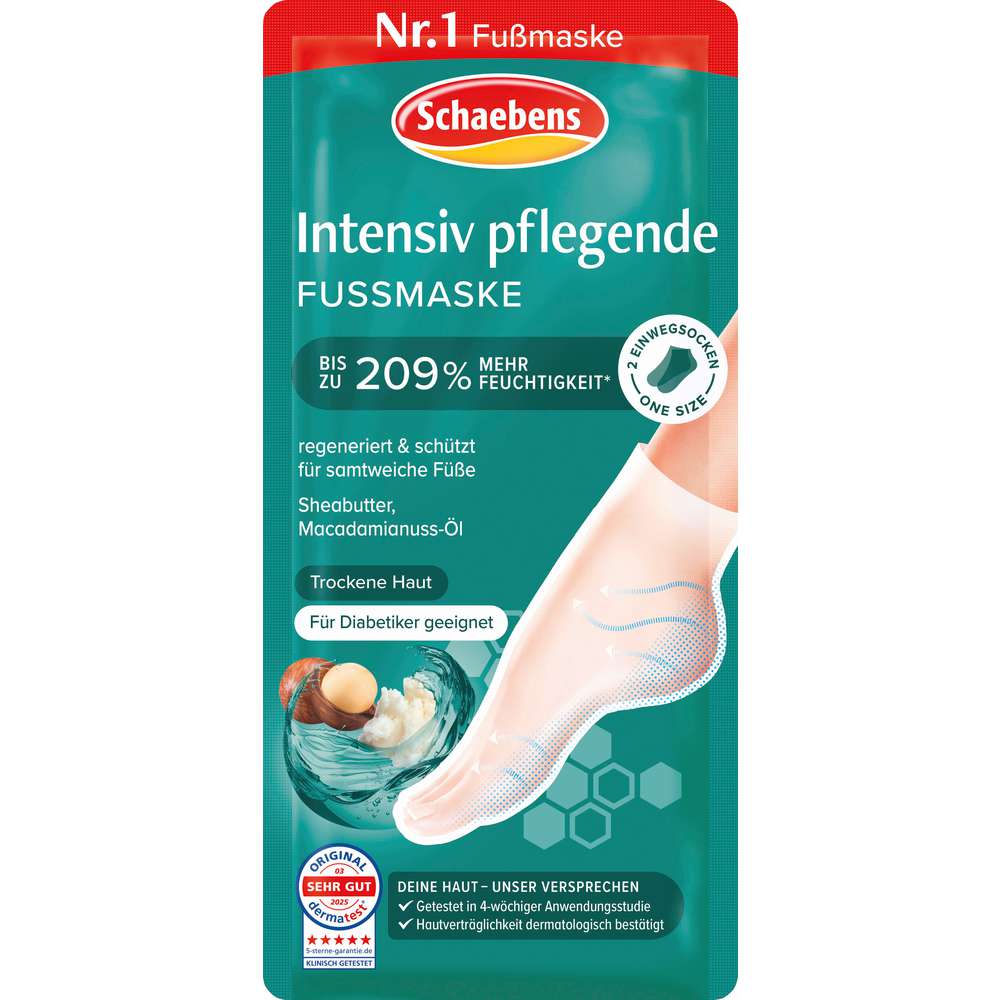 Produktabbildung Schaebens Intensiv pflegende Fußmaske