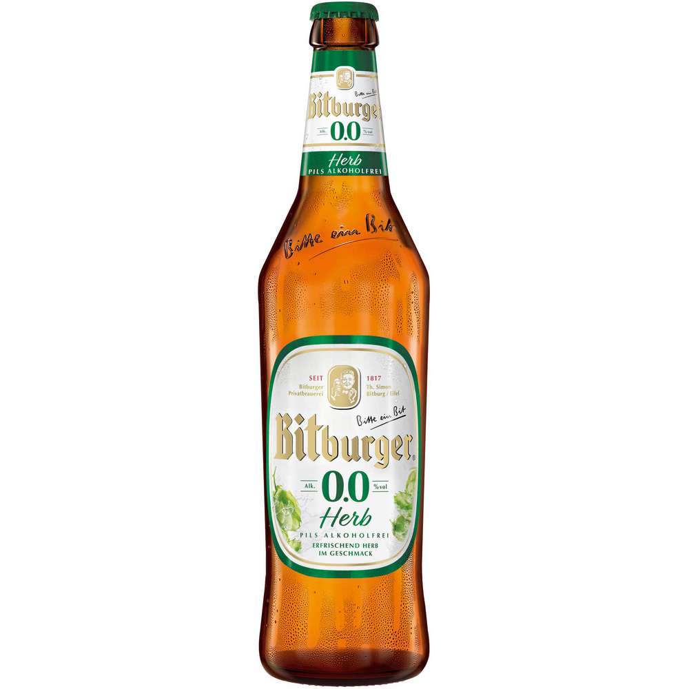 Produktabbildung Bitburger Bier, Pils Herb Alkoholfrei 0,0 %