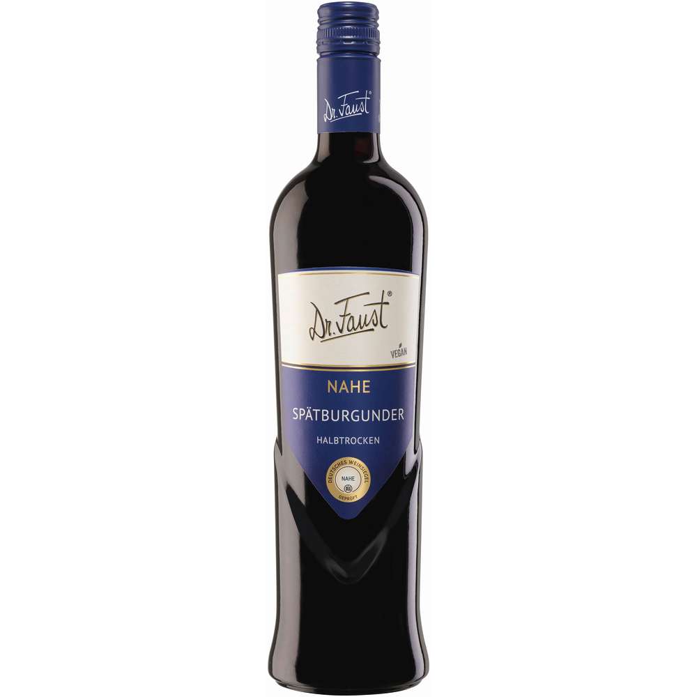 Produktabbildung Dr. Faust Spätburgunder halbtrocken Nahe DQW, Rotwein