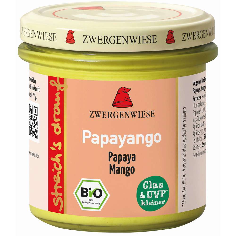 Produktabbildung Rapunzel Zwergenwiese Papayango, Bio Brotaufstrich