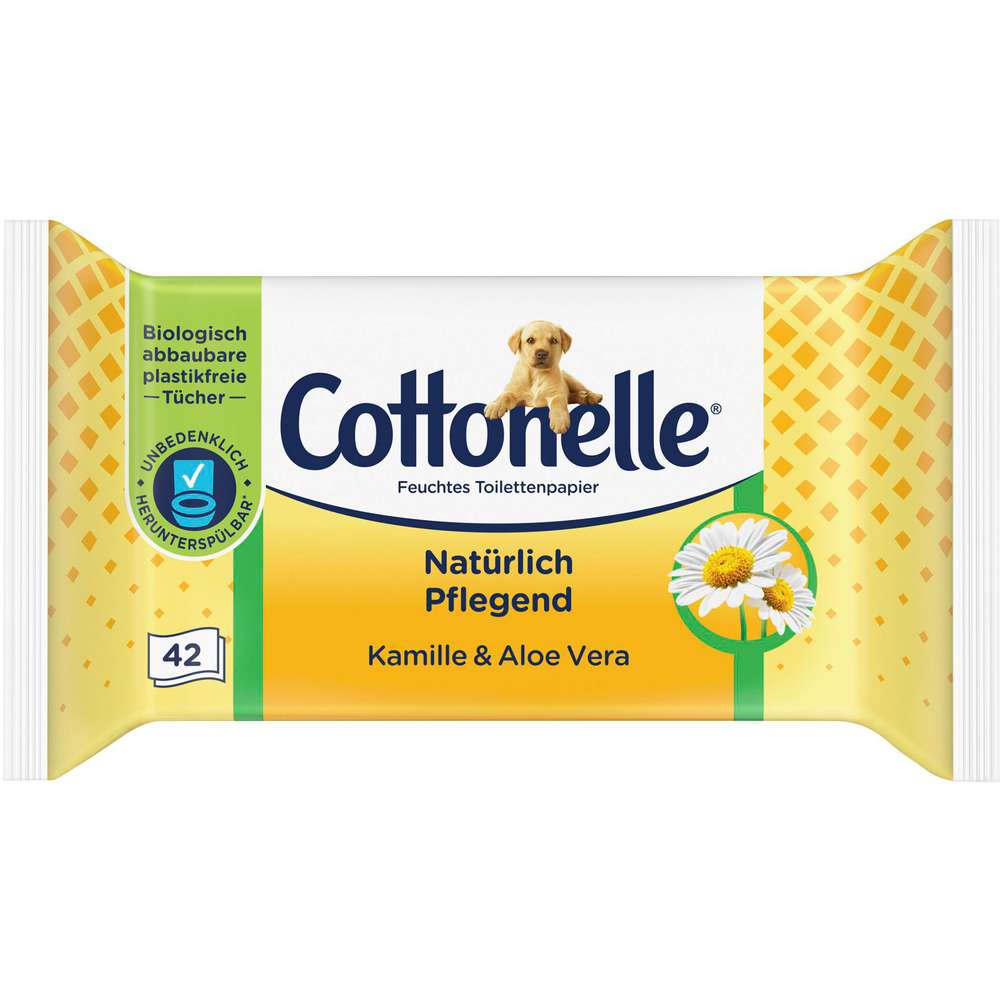 Produktabbildung Cottonelle Feuchtes Toilettenpapier, Kamille & Aloe Vera