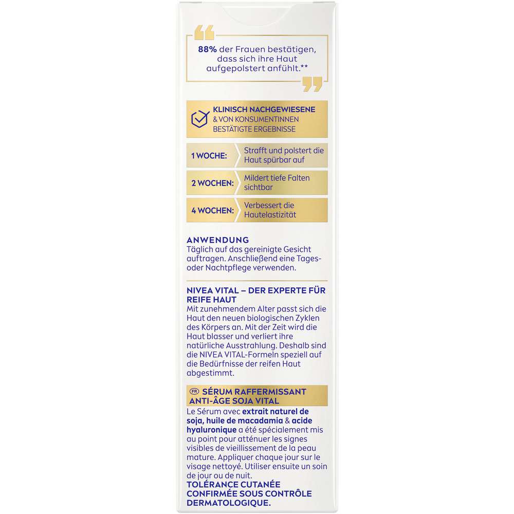 Produktabbildung Nivea Straffendes Serum Vital Soja