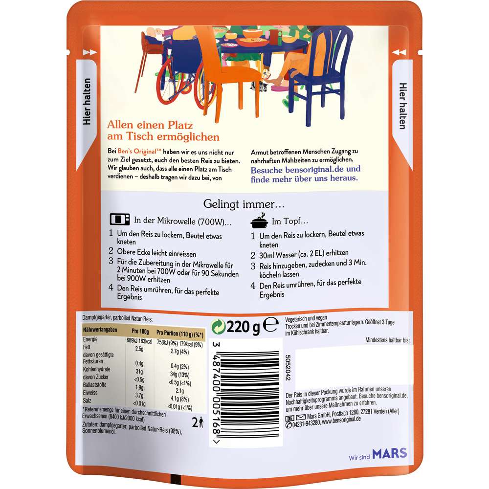 Produktabbildung BEN'S ORIGINAL Natur-Reis Express