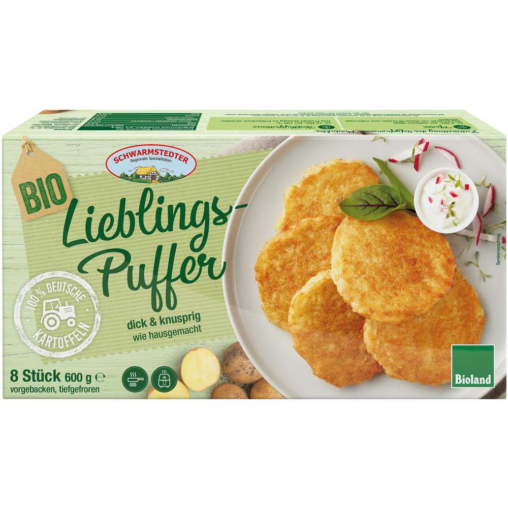 Produktabbildung Schwarmstedter Bio Lieblings-Puffer tiefgefroren