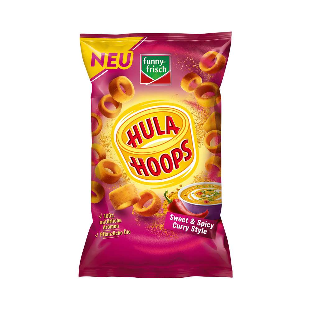 Produktabbildung funny-frisch Hula Hoops Sweet Spicy Curry