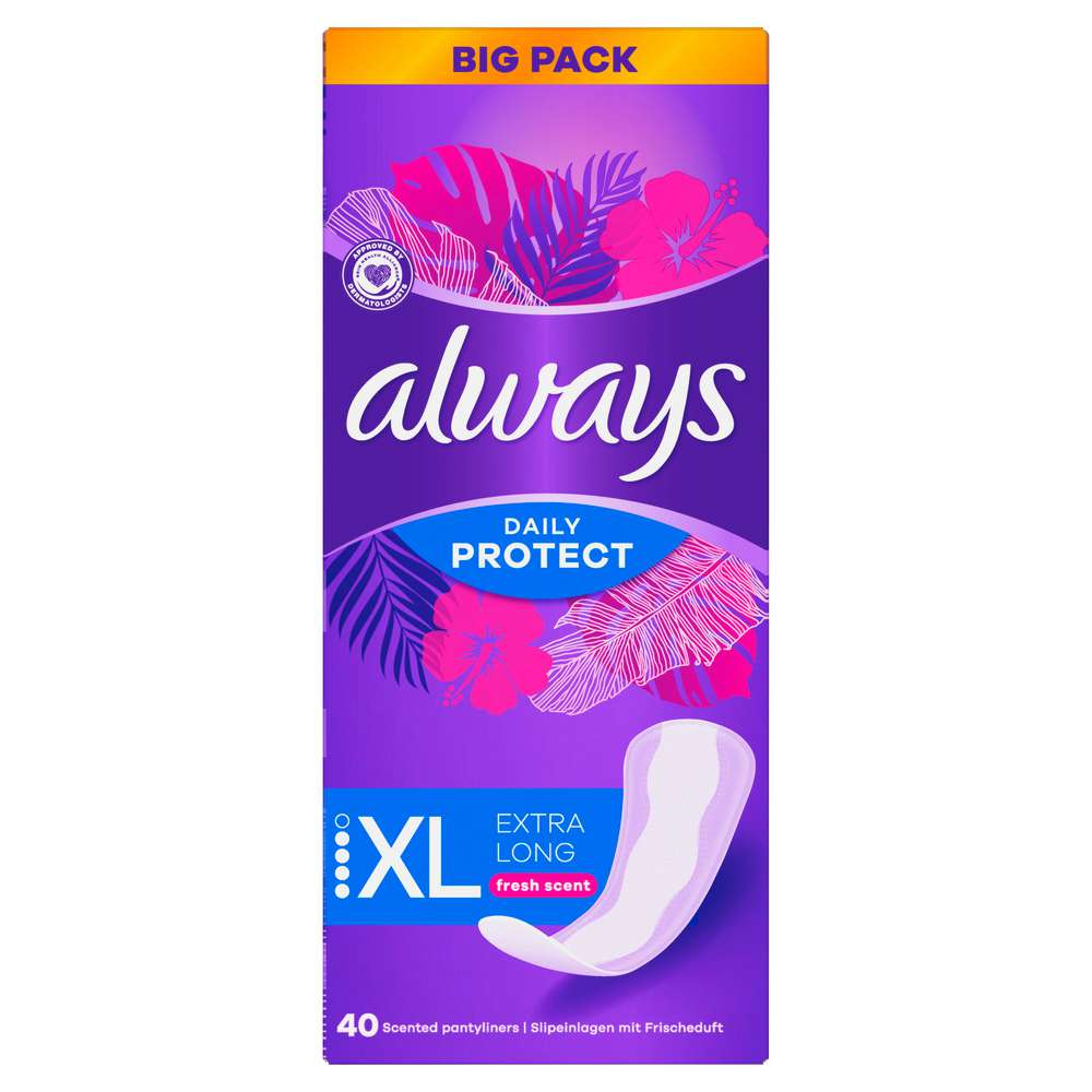 Produktabbildung Always Daily Protect Slipeinlagen long + Duft