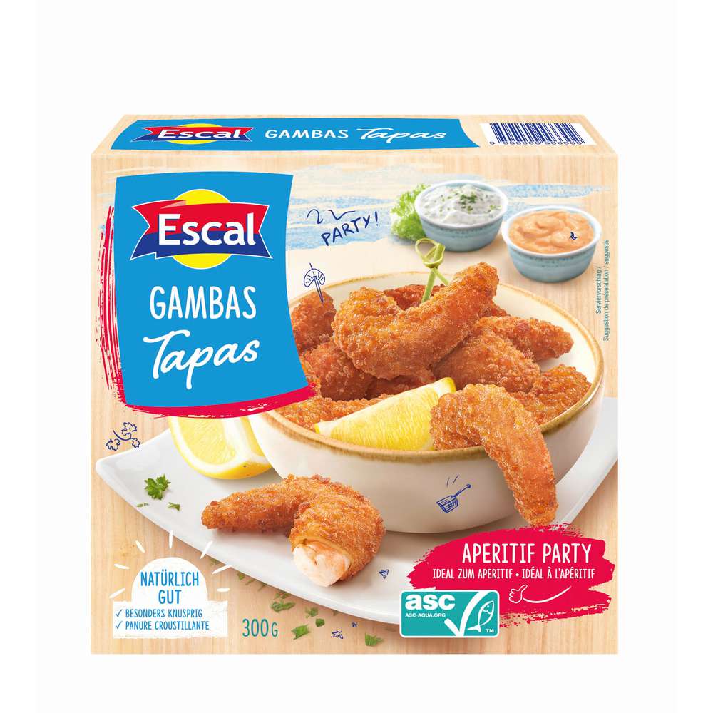 Produktabbildung Escal Gambas Tapas paniert