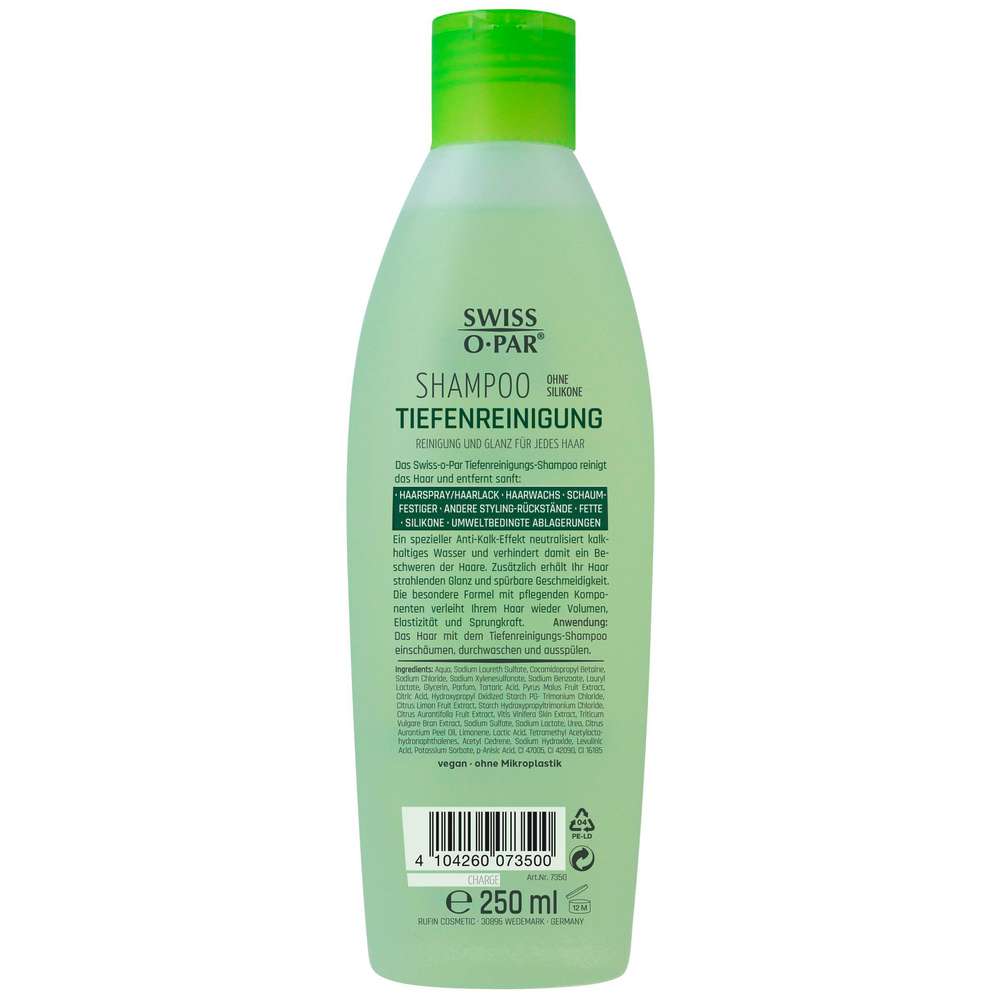 Produktabbildung Swiss-o-Par Shampoo Tiefenreinigung