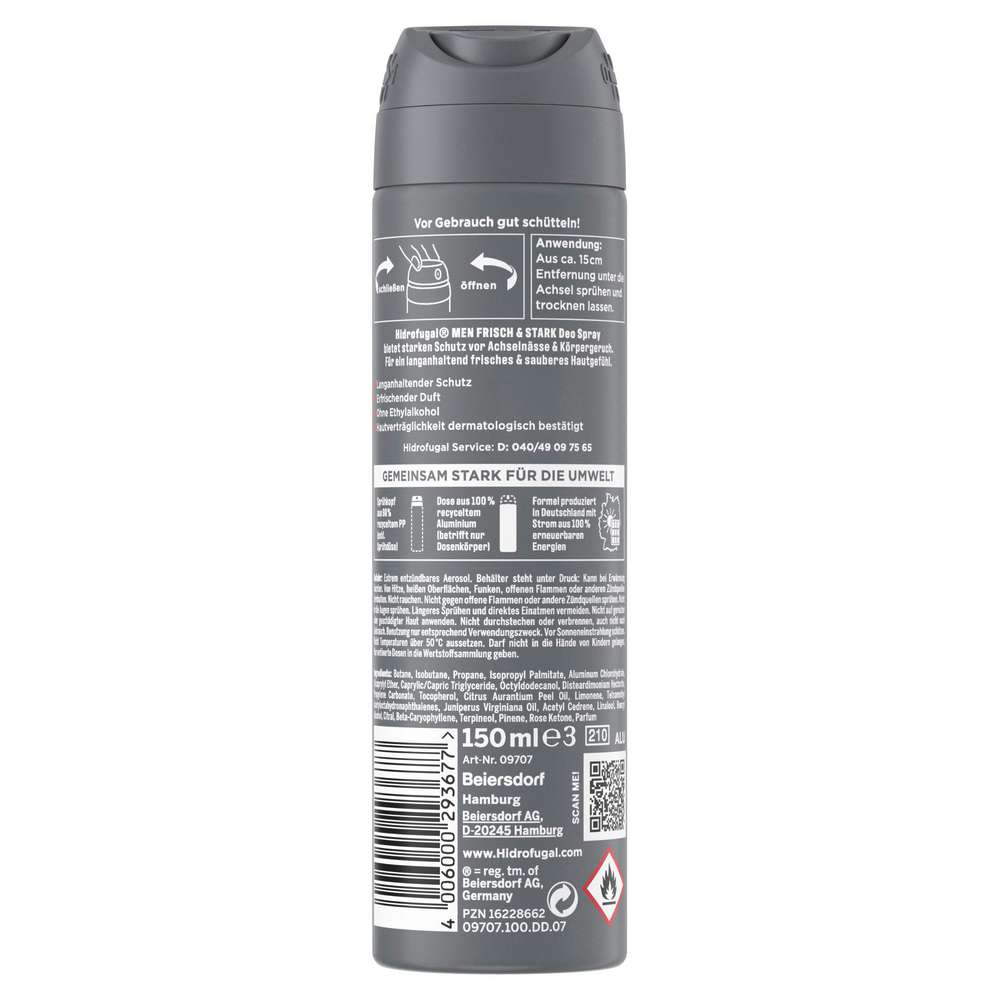 Produktabbildung Hidrofugal Deo Spray Men, Frisch + Stark