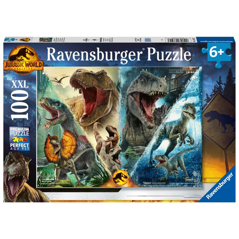 Produktabbildung Ravensburger Puzzle 100 Teile XXL, Dinosaurierarten