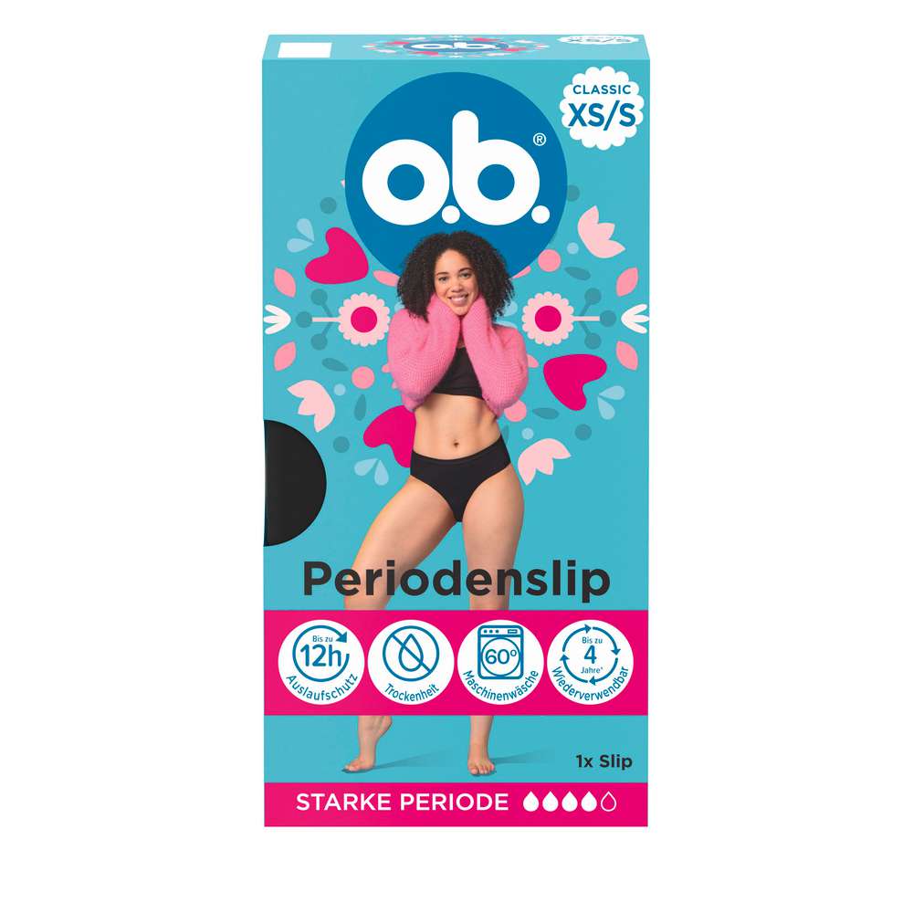 Produktabbildung o.b. Periodenunterwäsche Panties Gr.XS/S
