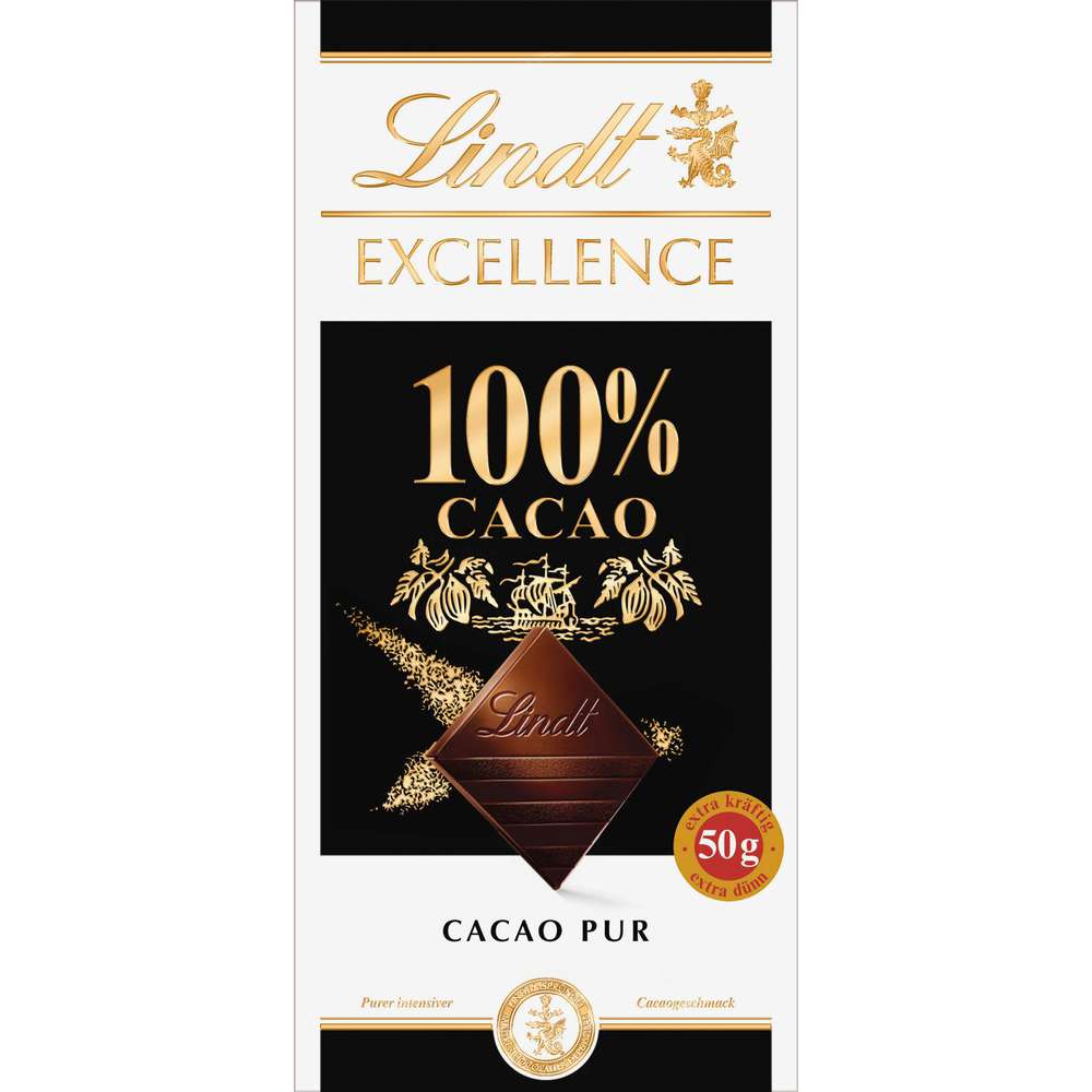 Produktabbildung Lindt Excellence Tafelschokolade, 100% Cacao