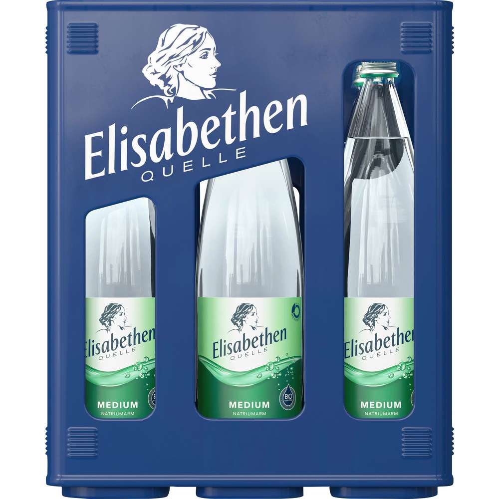 Produktabbildung Elisabethen Quelle Mineralwasser, Medium (6x 1,000 Liter)