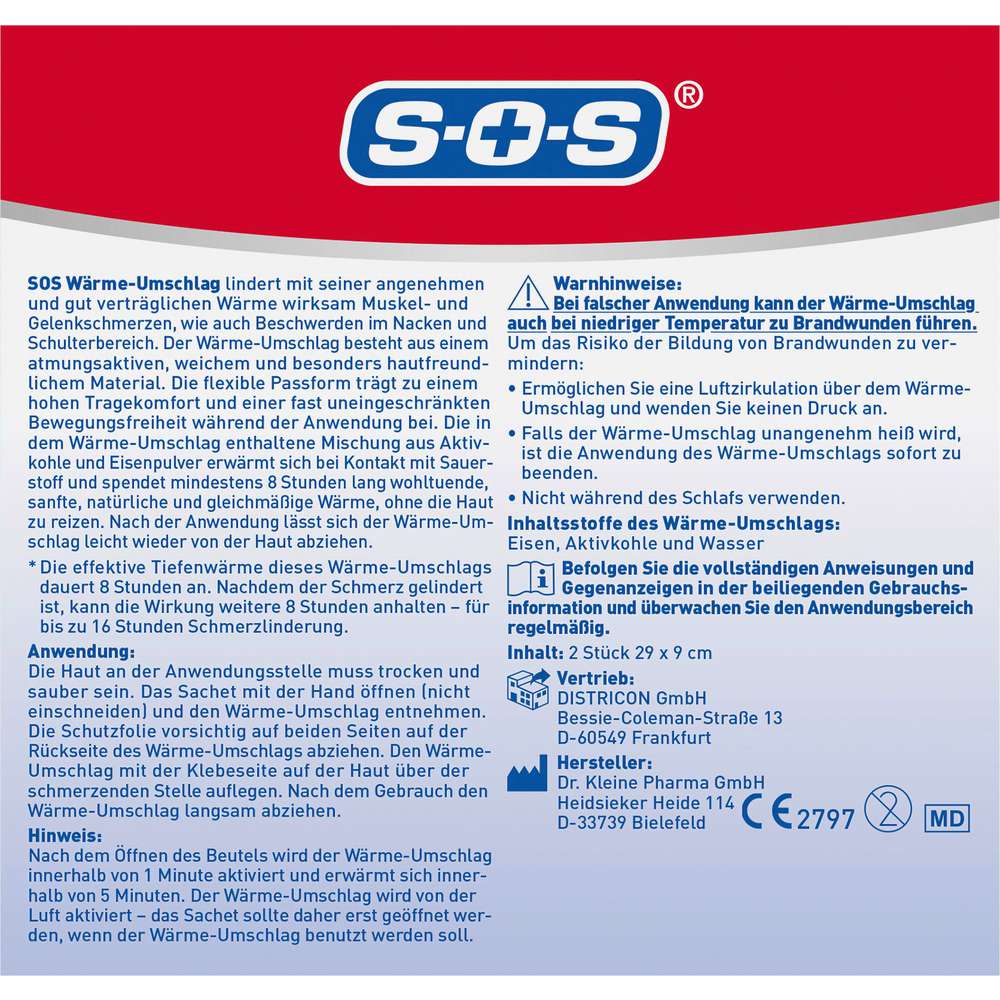 Produktabbildung SOS Wärme-Umschlag, 2 Stück
