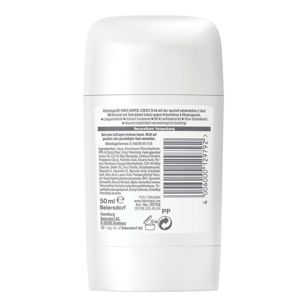 Produktabbildung Hidrofugal Deo Stick, Doppelschutz