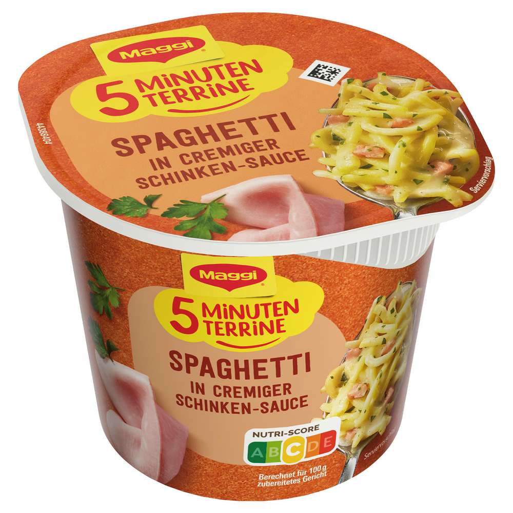 Produktabbildung Maggi 5 Minuten Terrine, Spaghetti in Schinken Sauce