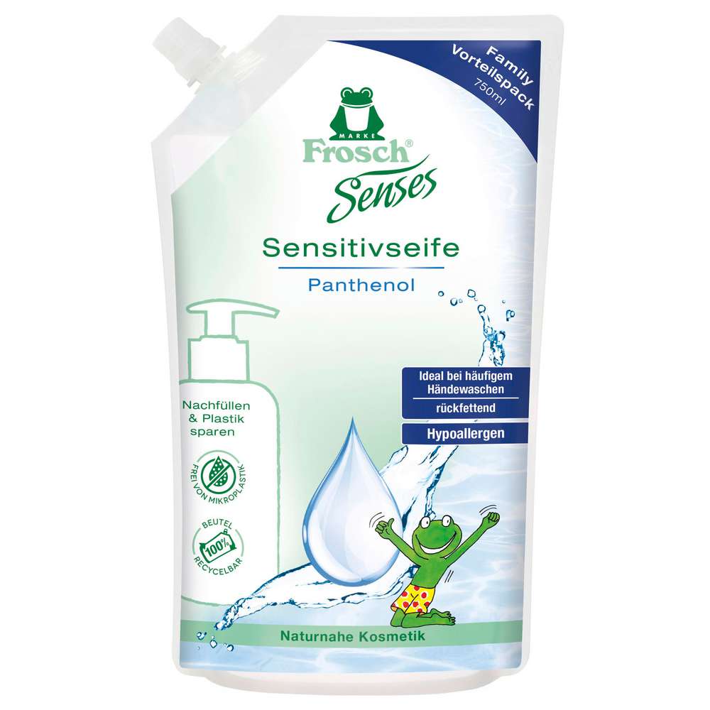 Produktabbildung Frosch Flüssigseife Senses Nachfüller, Panthenol