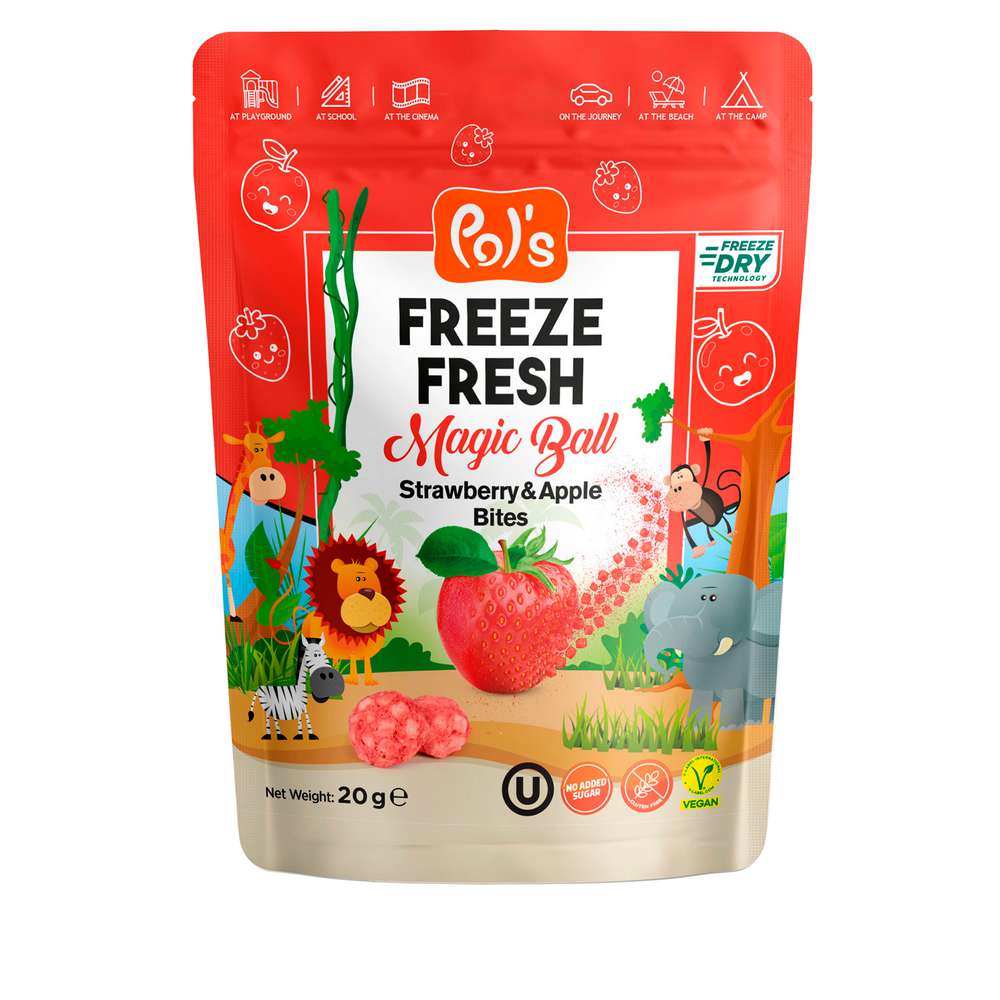 Produktabbildung Pol's Freeze Fresh Apfel & Erdbeere