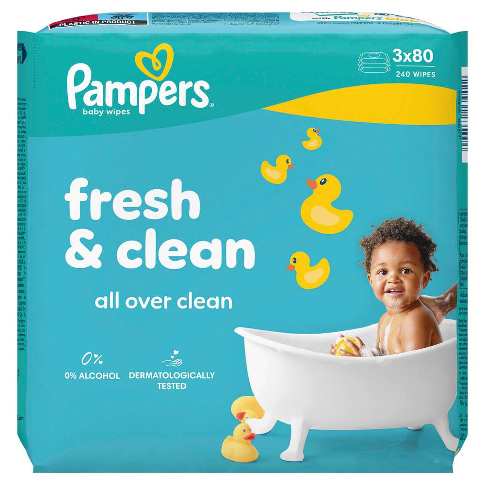 Produktabbildung Pampers Feuchttücher fresh & clean