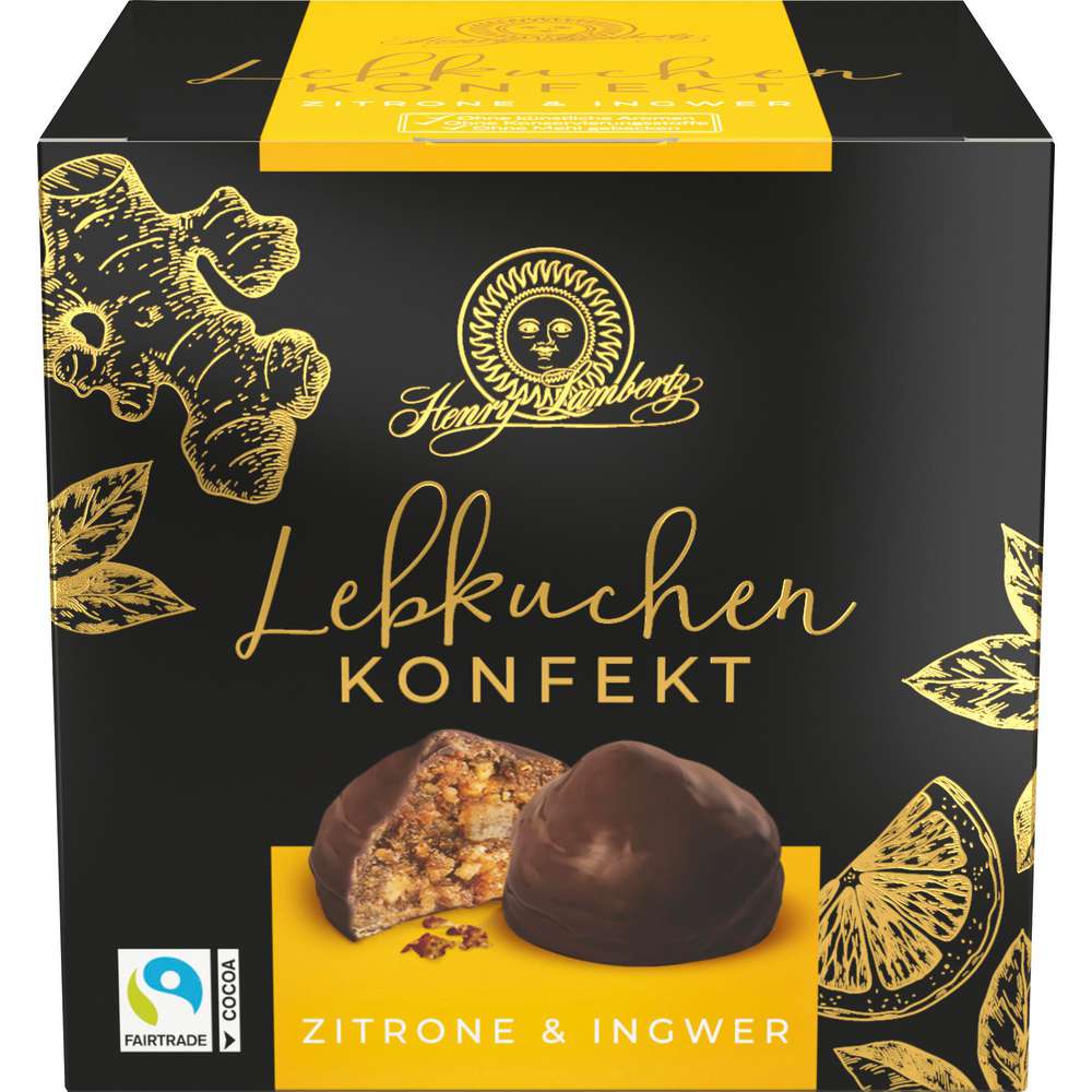 Produktabbildung Lambertz Lebkuchenkonfekt, Ingwer-Zitrone