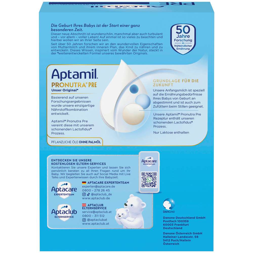 Produktabbildung Aptamil Pronatura Anfangsmilch Pre 
