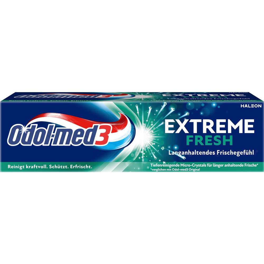 Produktabbildung Odol Med 3 Zahncreme Extreme Clean, Langzeit-Frische