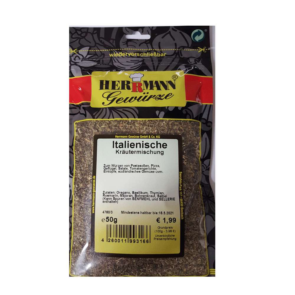 Produktabbildung Herrmann Gewürze Italienische Kräutermischung