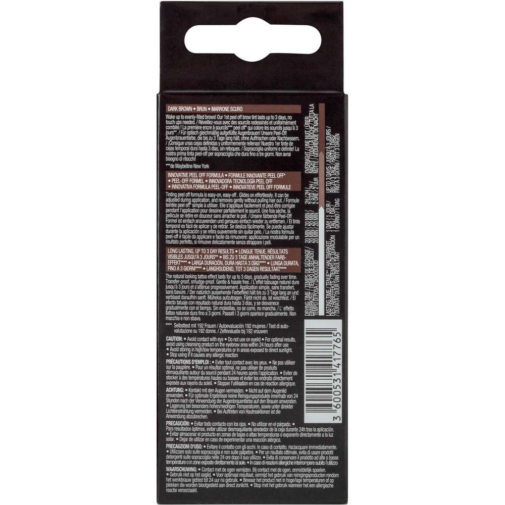 Produktabbildung Maybelline Augenbrauengel Tattoo Brow, Dark Brown 03
