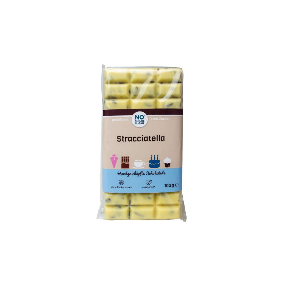 Produktabbildung No Sugar Tafelschokolade Stracciatella
