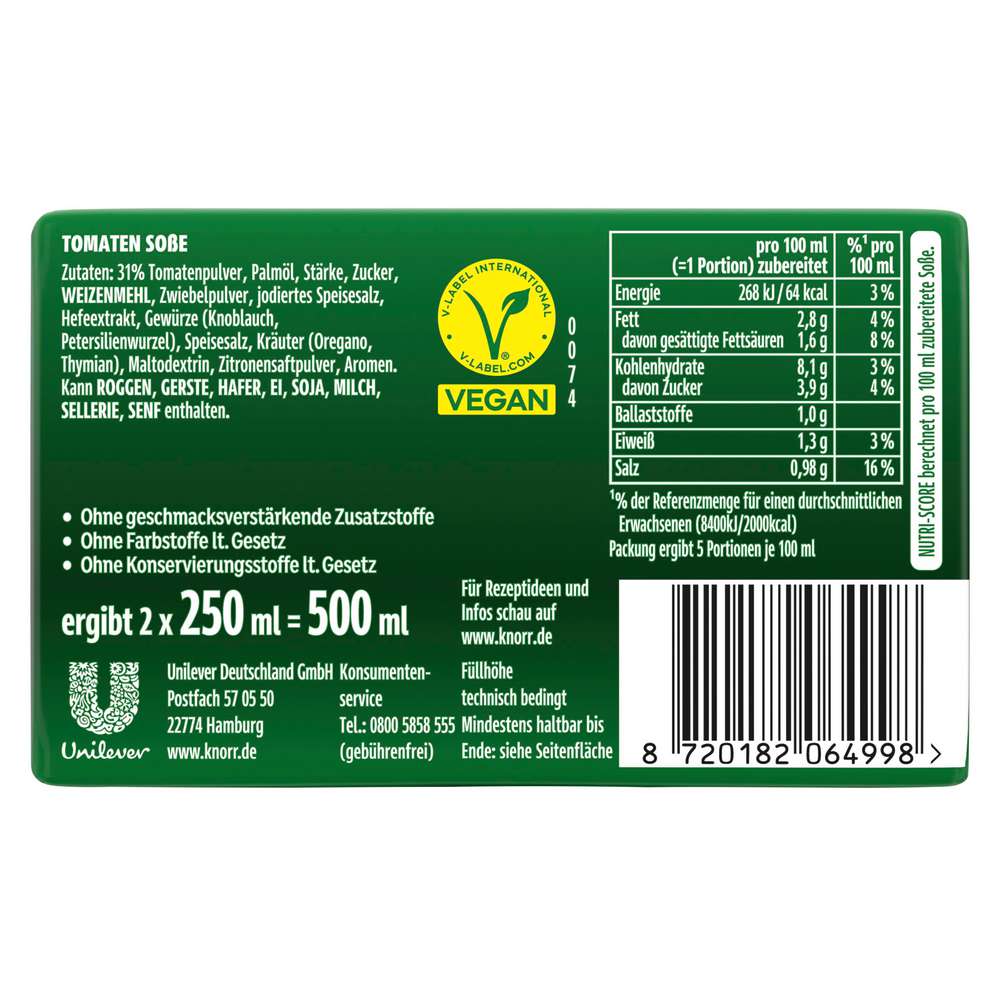 Produktabbildung Knorr Tomaten Sauce