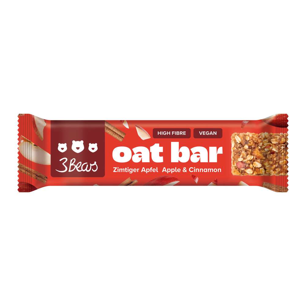 Produktabbildung 3Bears Oat Bar Zimtiger Apfel