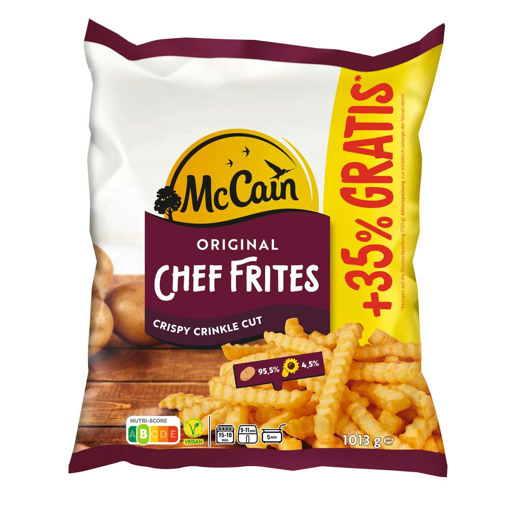 Produktabbildung McCain Chef Pommes Frites, tiefgekühlt