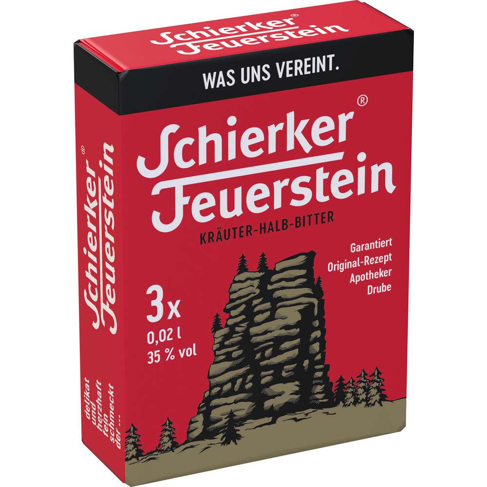 Produktabbildung Schierker Feuerstein Kräuter Halbbitter 35%
