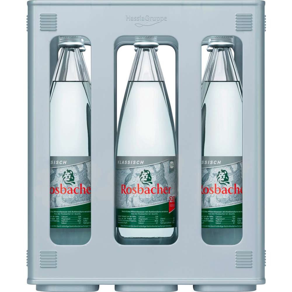 Produktabbildung Rosbacher Mineralwasser, Klassik (6x 1,000 Liter)