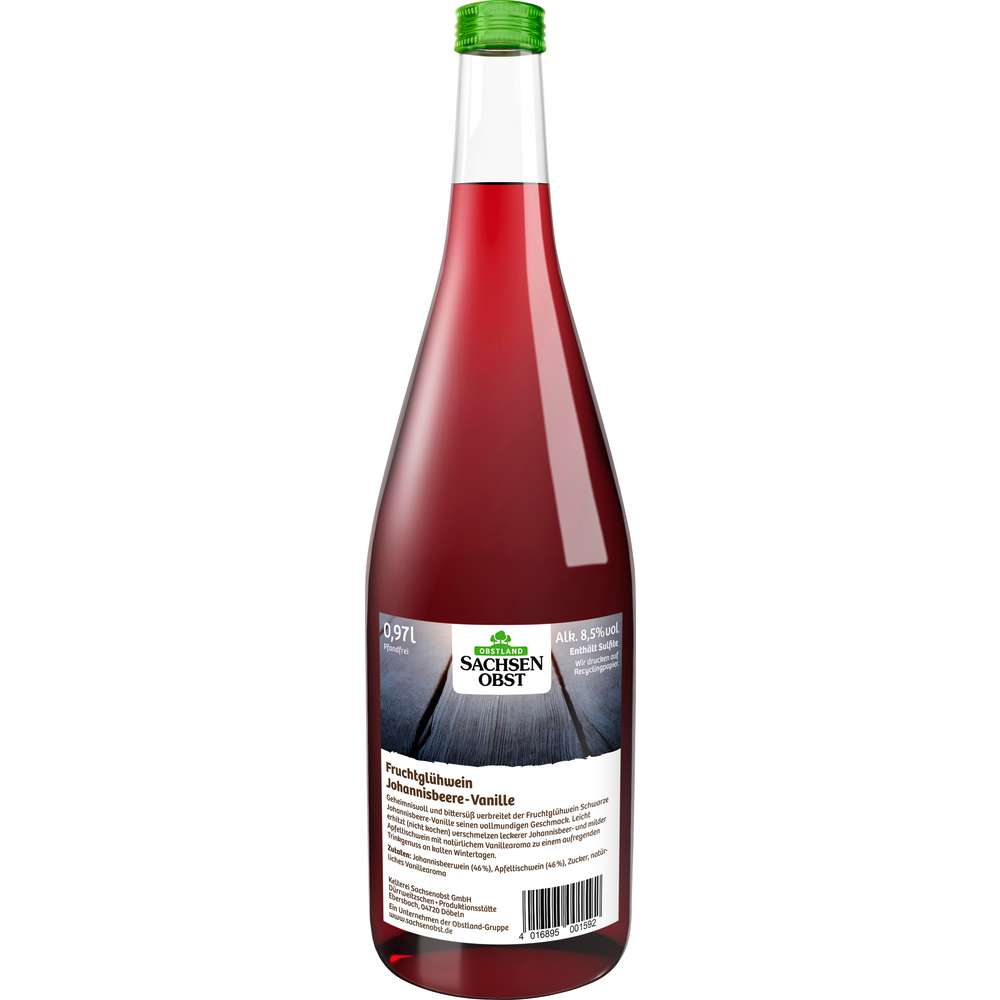 Produktabbildung Sachsenobst Frucht-Glühwein Johannisbeer-Vanille 