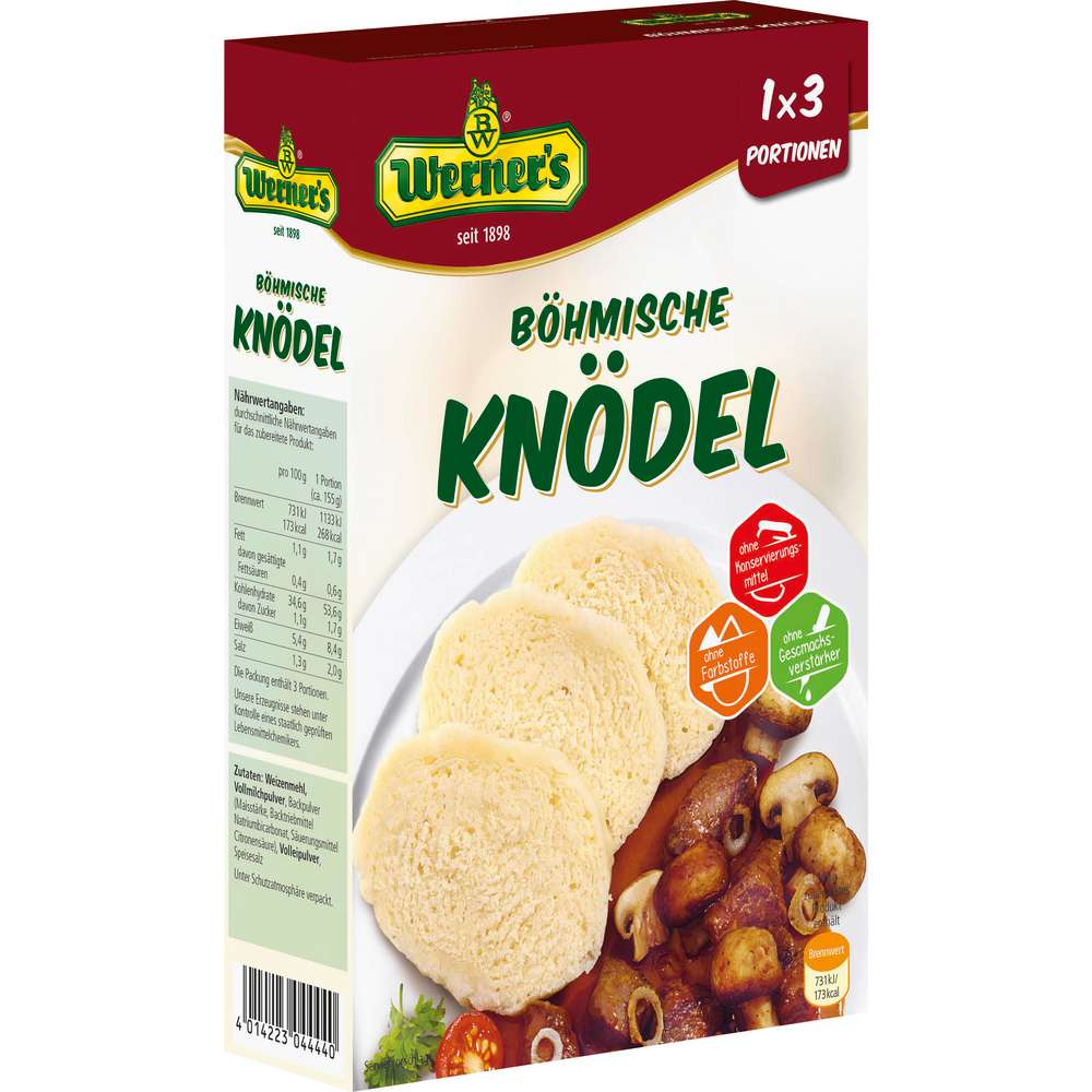 Produktabbildung Werner's Böhmische Knödel
