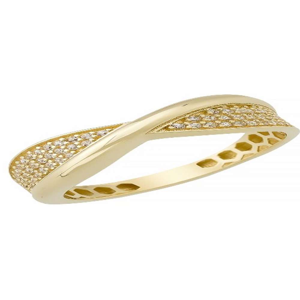 Produktabbildung keine Marke Gold-Ring, 585 mit Zirkonia, Gr. 60