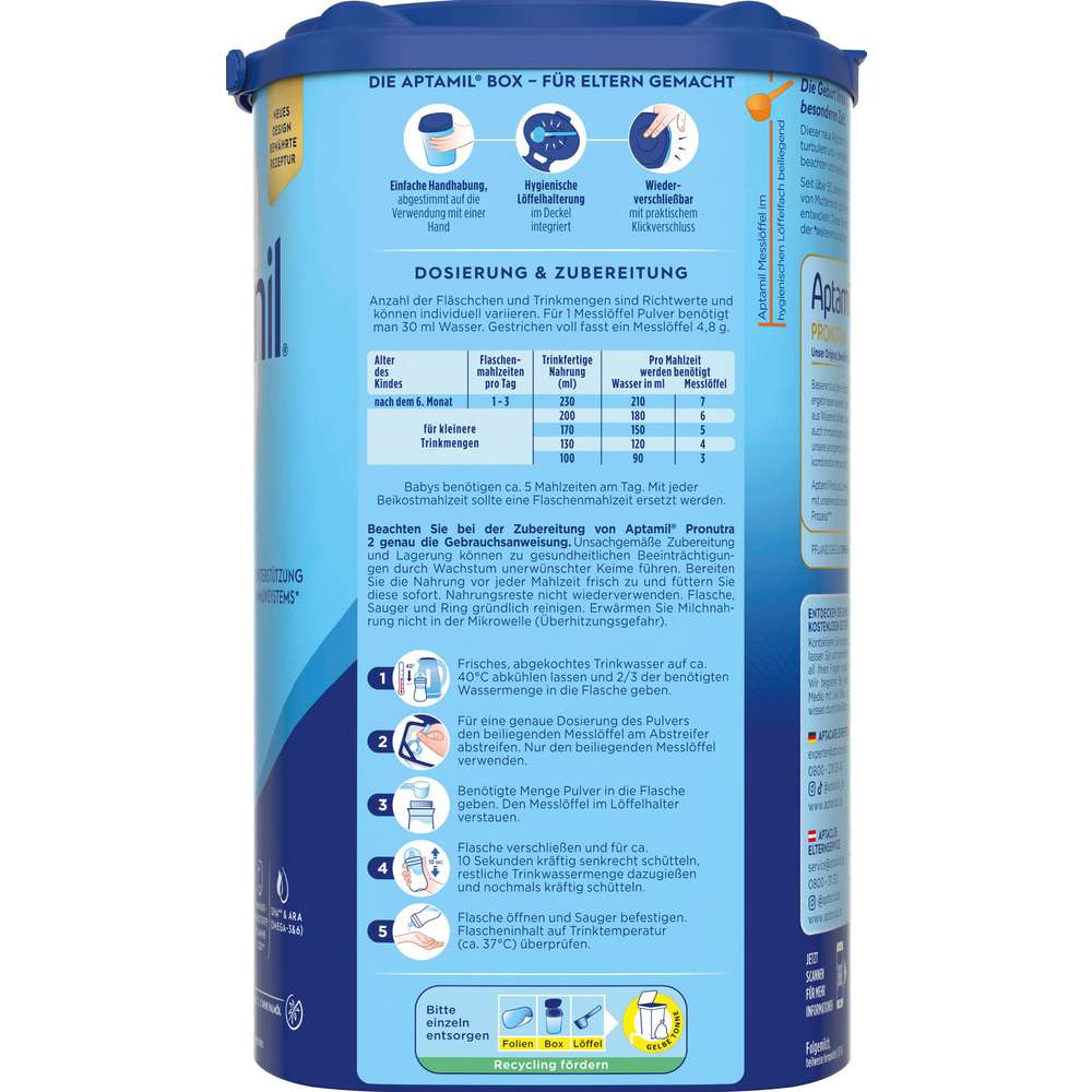Produktabbildung Aptamil Folgemilch, 2