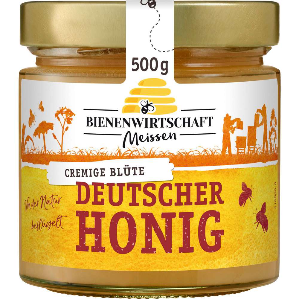Produktabbildung Bienenwirtschaft Meissen Deutscher Honig, Blüte cremig