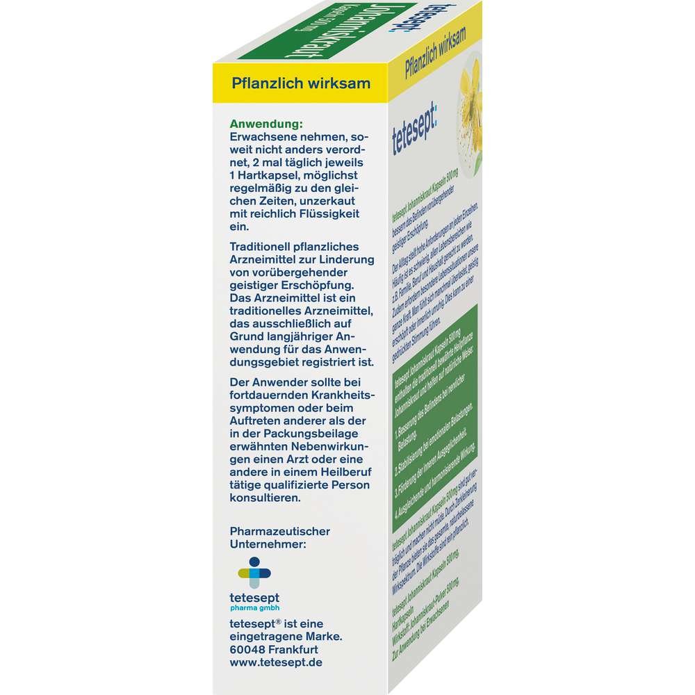 Produktabbildung tetesept Johanniskraut Kapseln