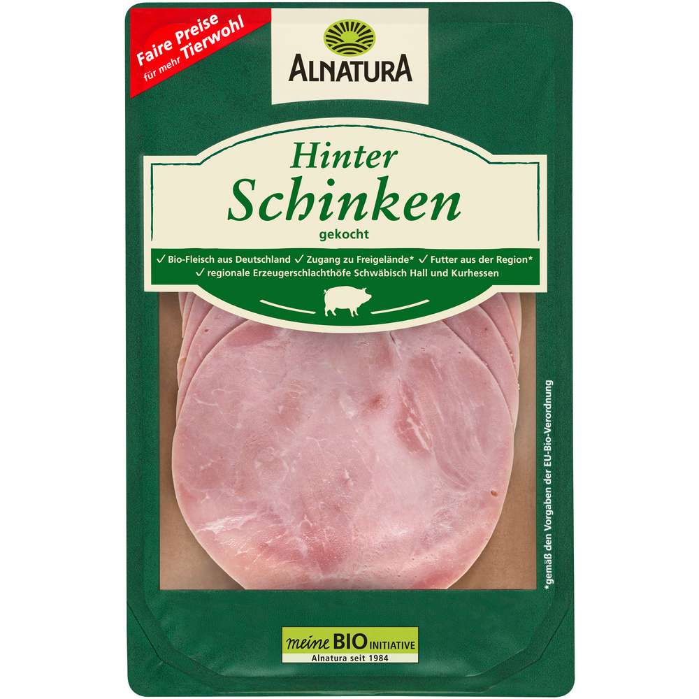 Produktabbildung Alnatura Bio Hinterschinken, gekocht 