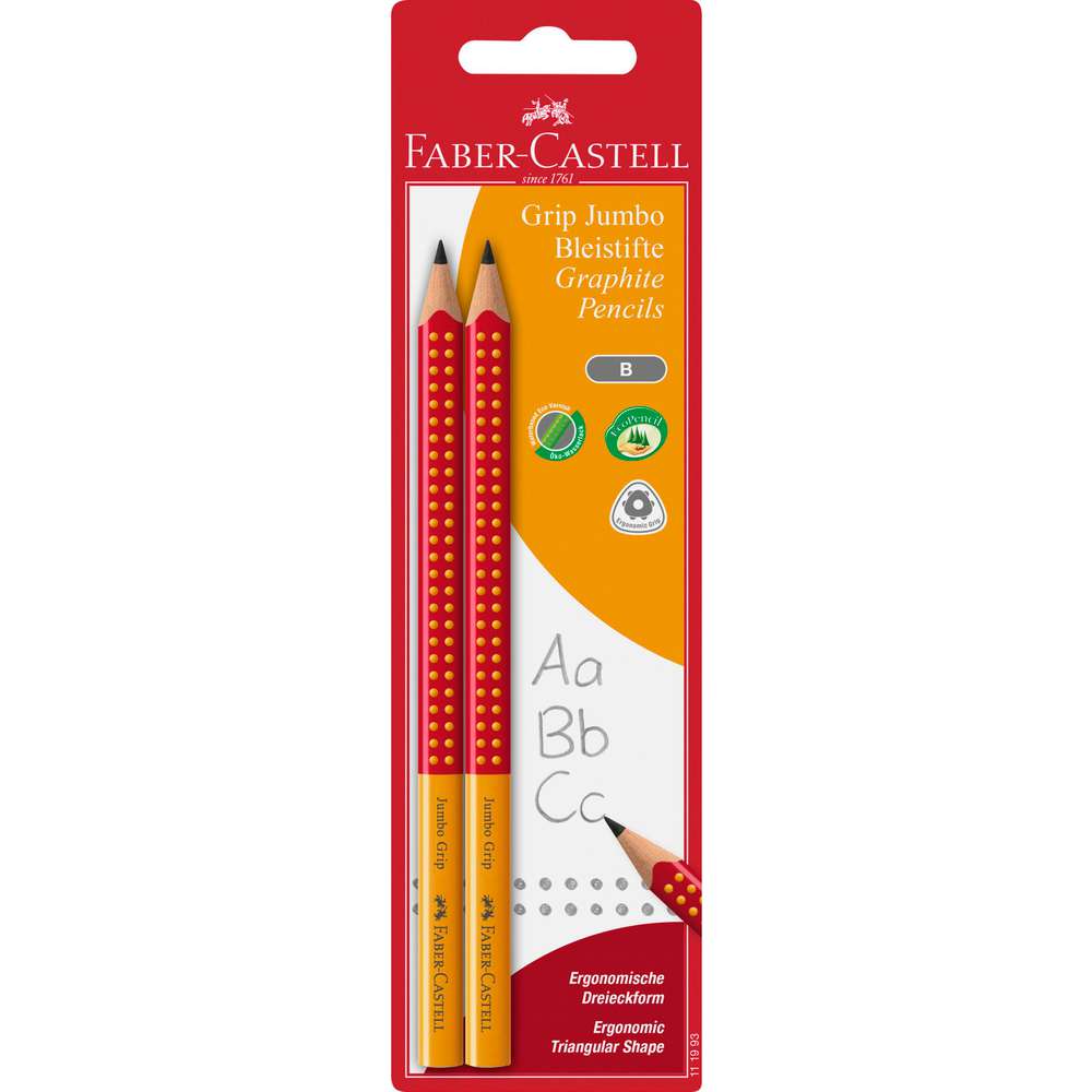Produktabbildung Faber-Castell Bleistift Jumbo Grip, zweifarbig, 2er