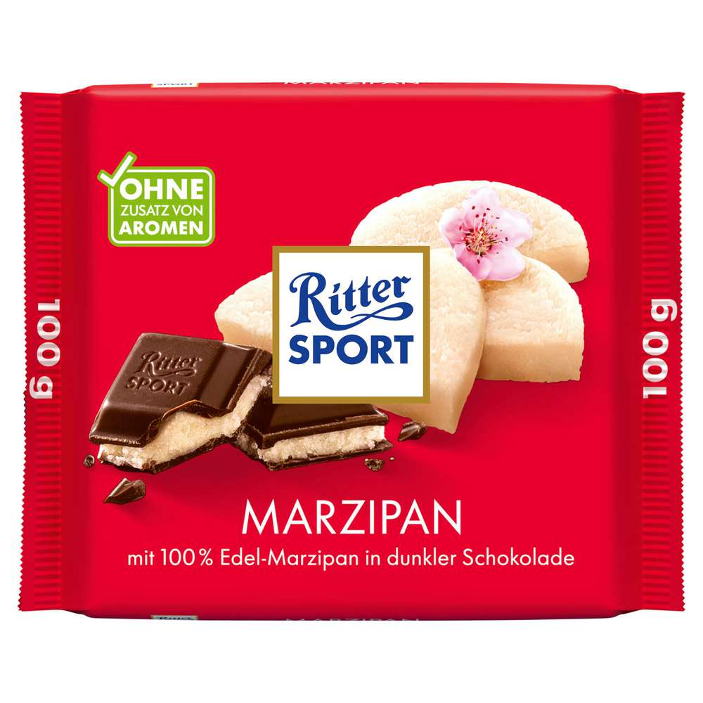 Produktabbildung Ritter Sport Tafelschokolade, Marzipan