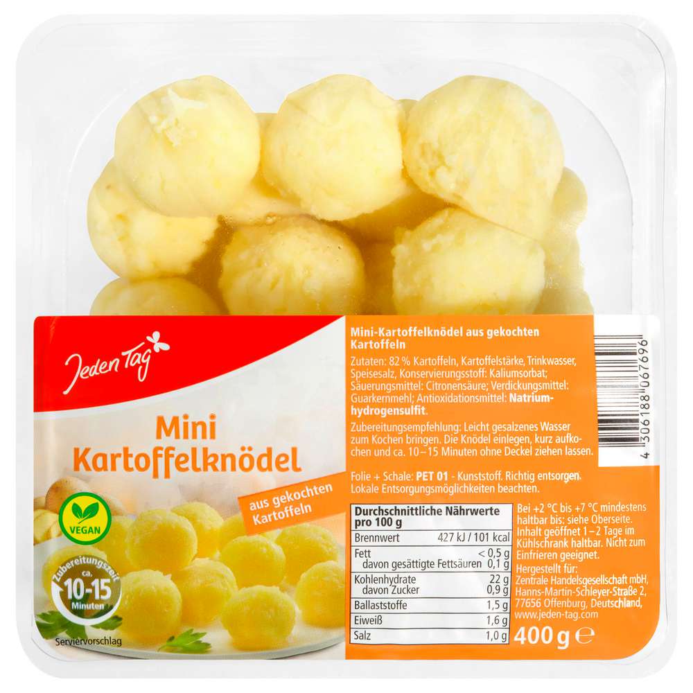 Produktabbildung Jeden Tag Mini-Kartoffelknödel, gekühlt