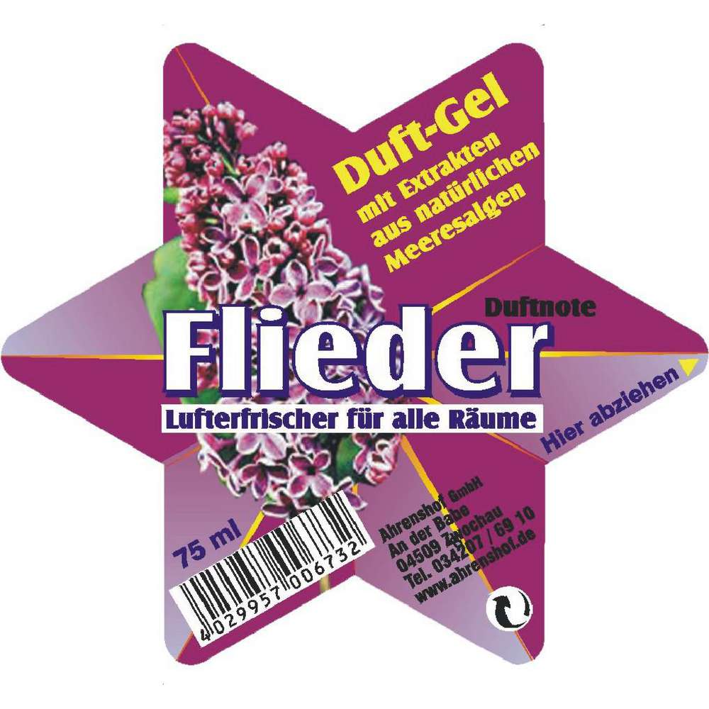 Produktabbildung Ahrenshof Duft-Gel, Flieder